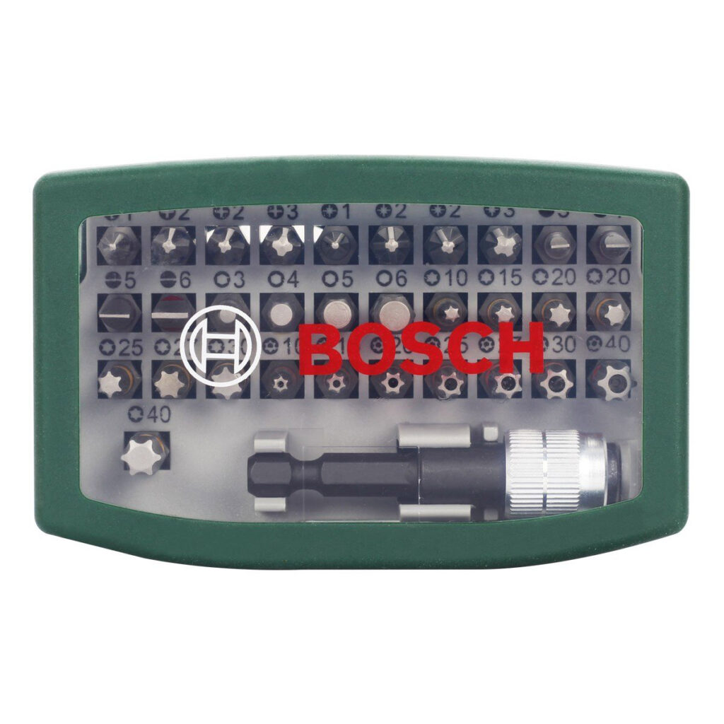 Bosch 32 Parça Vidalama Ucu Seti Yeşil