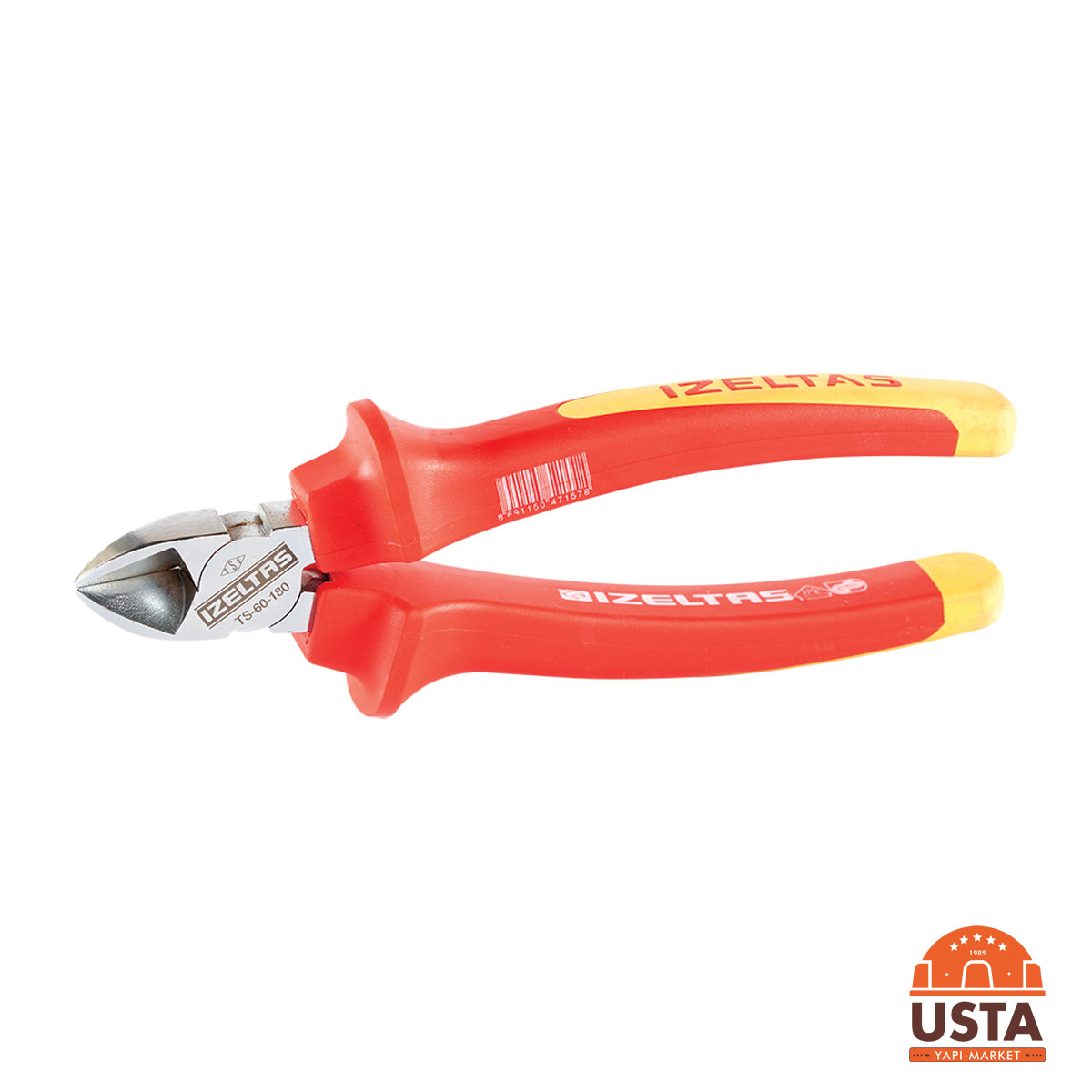 İzeltaş 1000V İzoleli Elektrikçi Yan Keski 160 mm