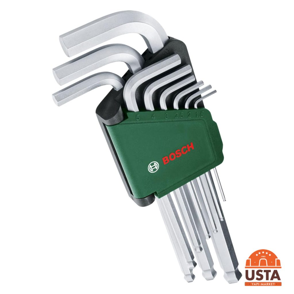 Bosch Alyan Anahtar Takımı Hex 9 Parça