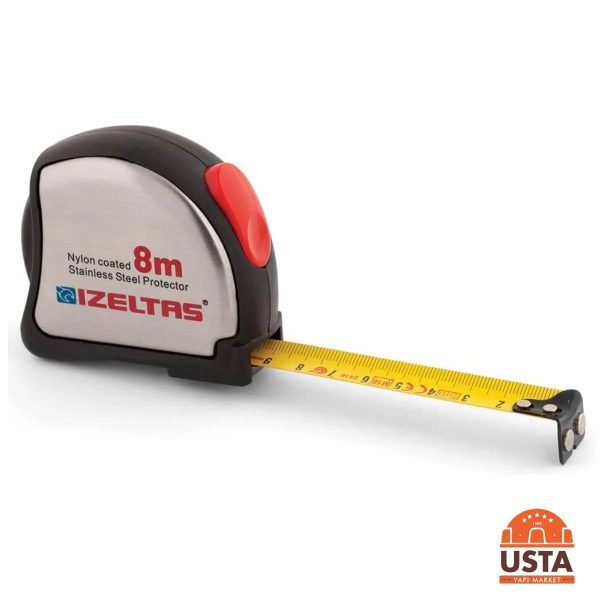İzeltaş Çelik Şerit Metre 8 Metre
