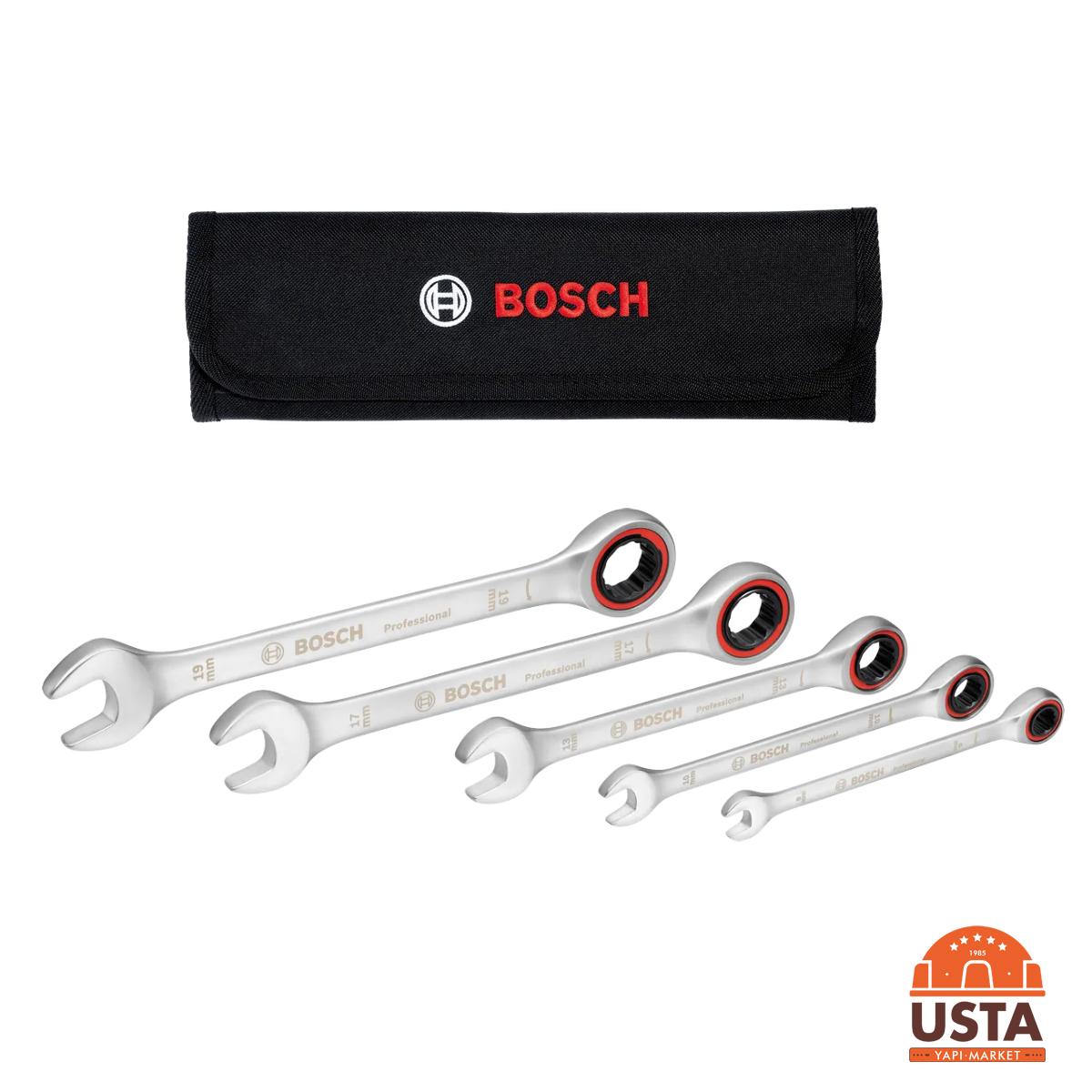 Bosch Professional Cırcırlı Kombine Anahtar Seti 5 Parça Bosch Professional Cırcırlı Kombine Anahtar Seti 5 Parça - Görsel 5