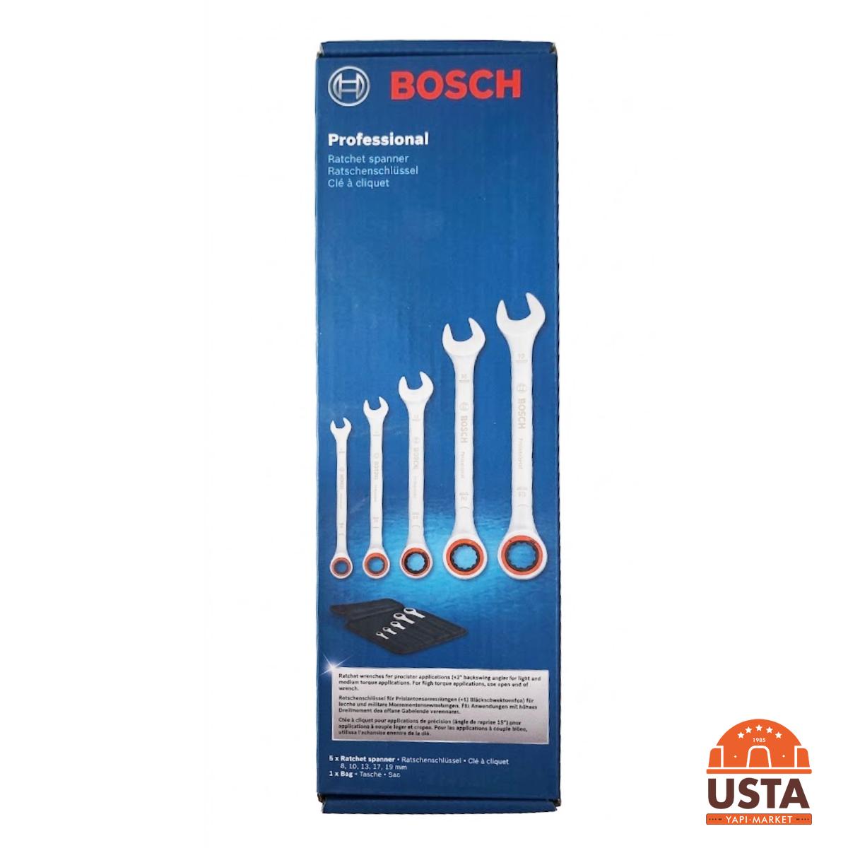 Bosch Professional Cırcırlı Kombine Anahtar Seti 5 Parça Bosch Professional Cırcırlı Kombine Anahtar Seti 5 Parça - Görsel 8