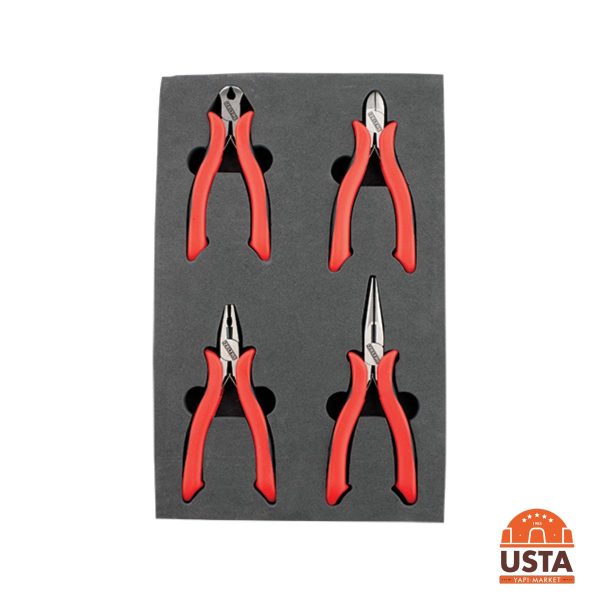 İzeltaş Elektronikçi Keski ve Pense Seti 4 Parça