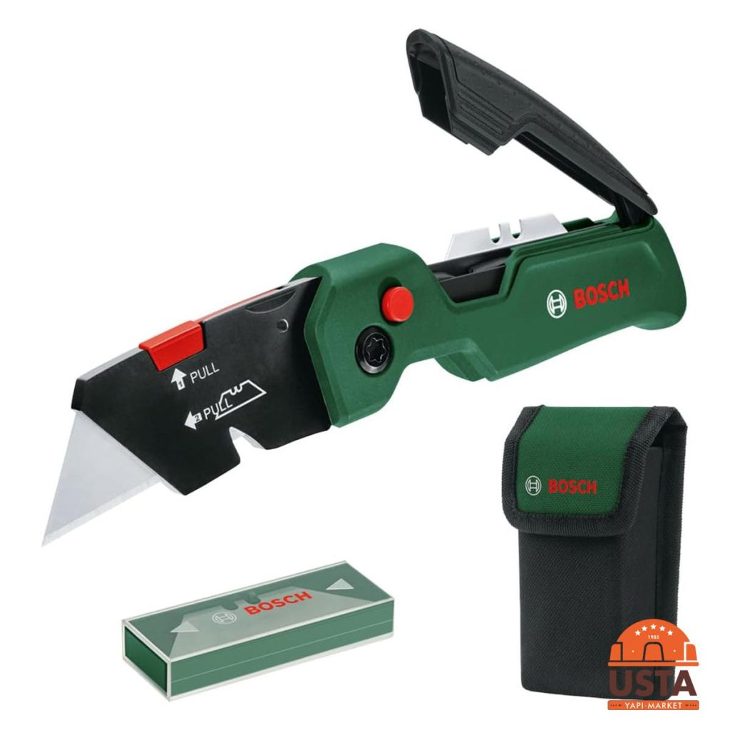 Bosch Maket Bıçağı Premium Katlanabilir Çantalı Yedek Bıçaklı 1600A02W7M