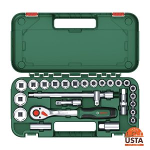 Bosch Cırcırlı Somun Sıkma Seti 25 Parça 1/2 inç