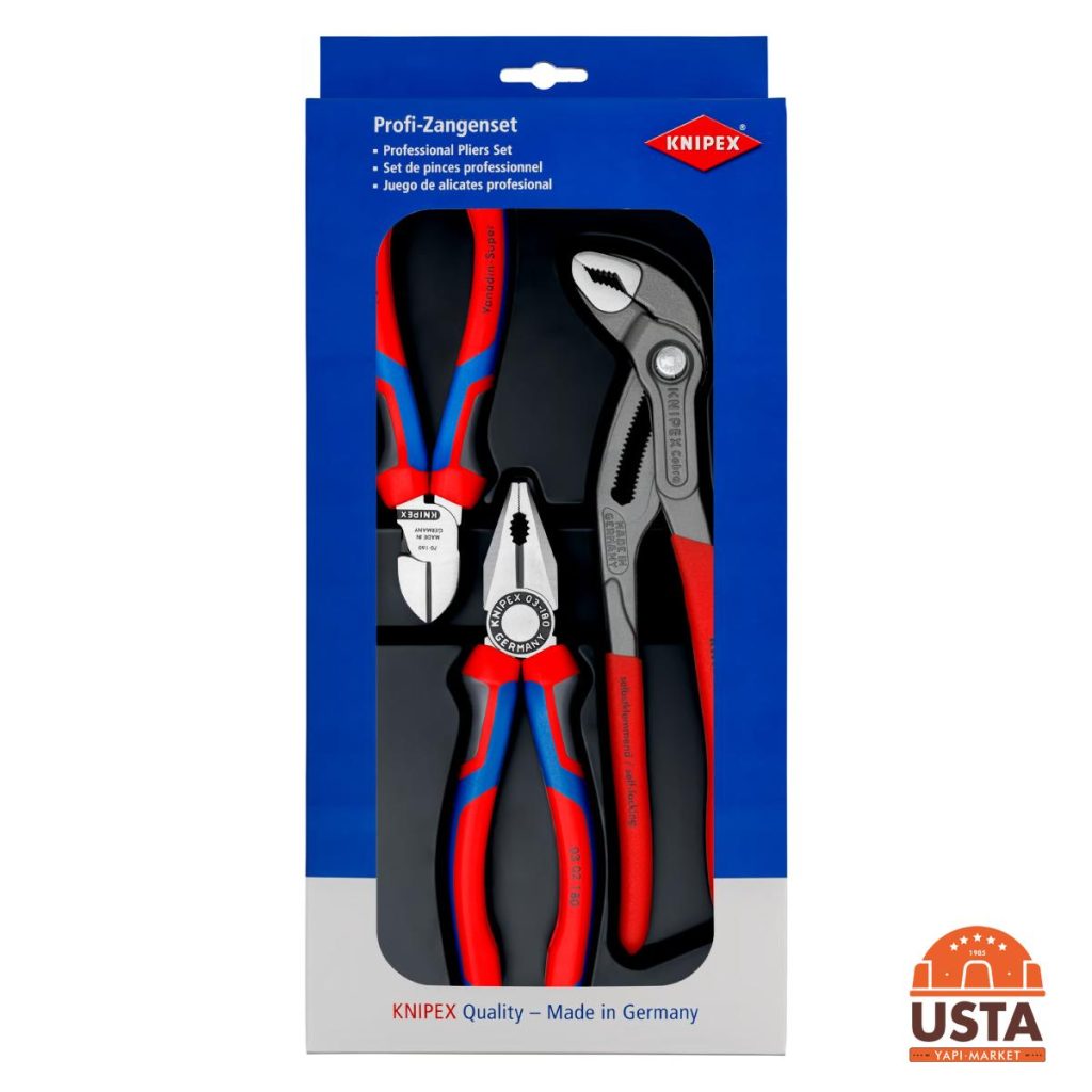 Knipex Pense Seti 00 20 09 V01 Pense Yan Keski Fort Pense