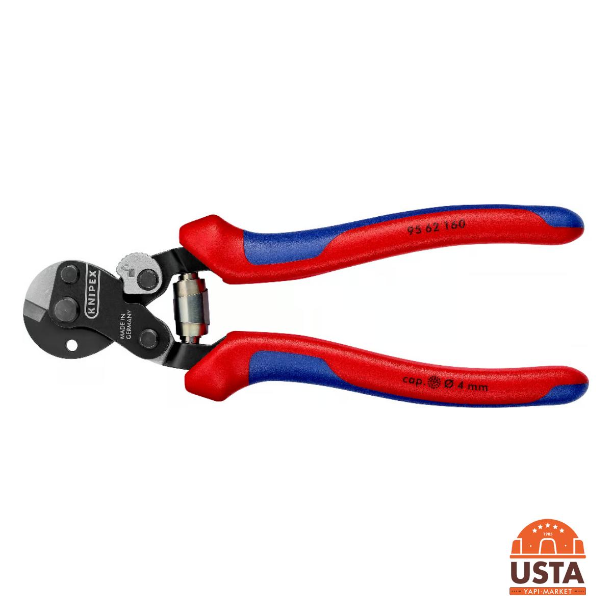 Knipex Çelik Tel Makası 160 mm 95 62 160 Knipex Çelik Tel Makası 160 mm 95 62 160