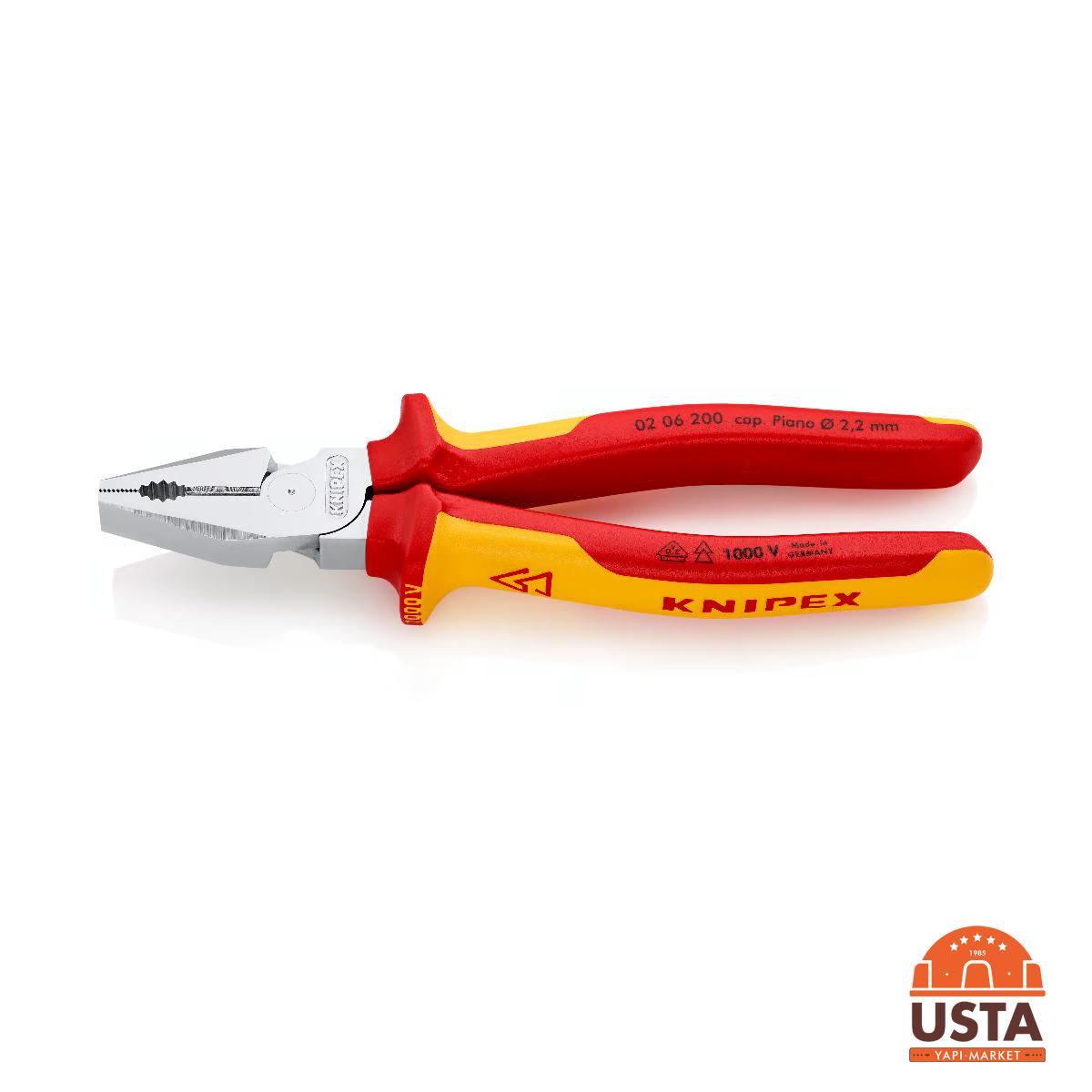 Knipex Ağır Tip Kombine Pense 02 06 200 Knipex Ağır Tip Kombine Pense 02 06 200 - Görsel 8