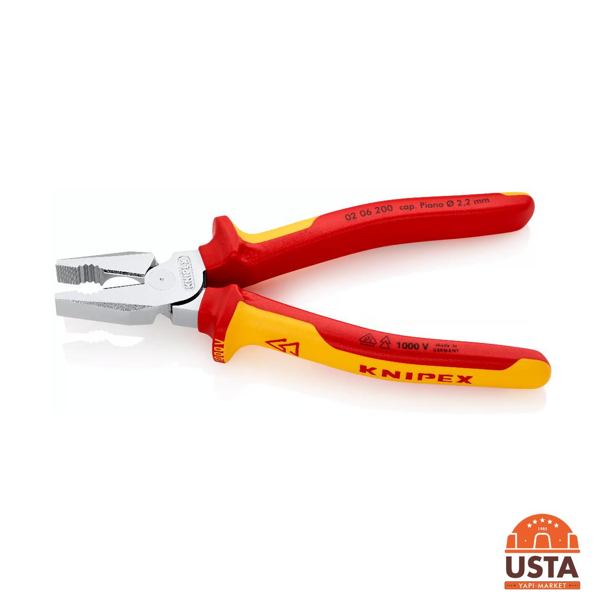 Knipex Ağır Tip Kombine Pense 02 06 200 Knipex Ağır Tip Kombine Pense 02 06 200 - Görsel 7