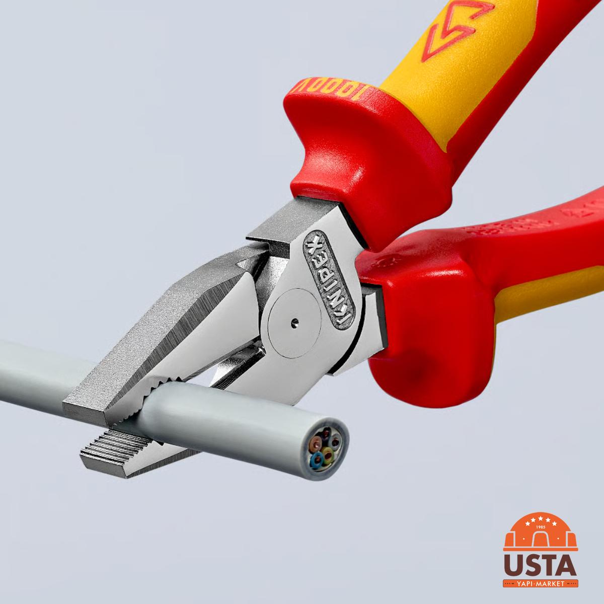 Knipex Ağır Tip Kombine Pense 02 06 200 Knipex Ağır Tip Kombine Pense 02 06 200 - Görsel 6