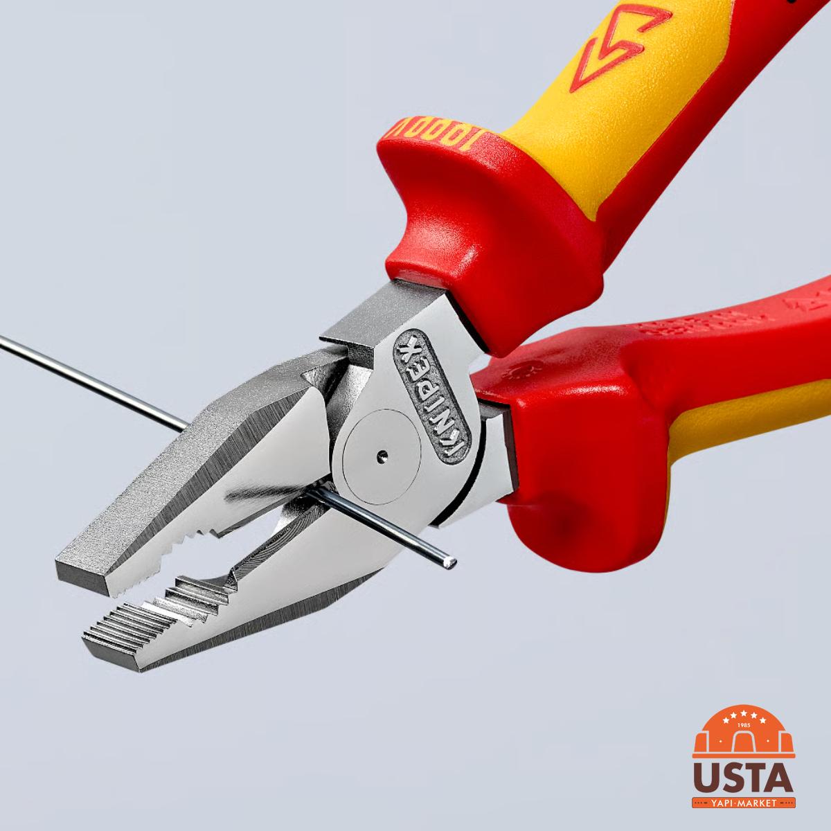 Knipex Ağır Tip Kombine Pense 02 06 200 Knipex Ağır Tip Kombine Pense 02 06 200 - Görsel 4