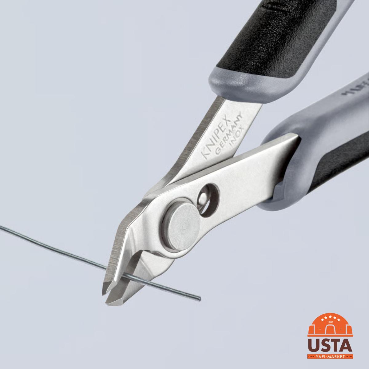 Knipex Antistatik Yan Keski Super Knips 125 mm 78 03 125 ESD Knipex Antistatik Yan Keski Super Knips 125 mm 78 03 125 ESD - Görsel 3
