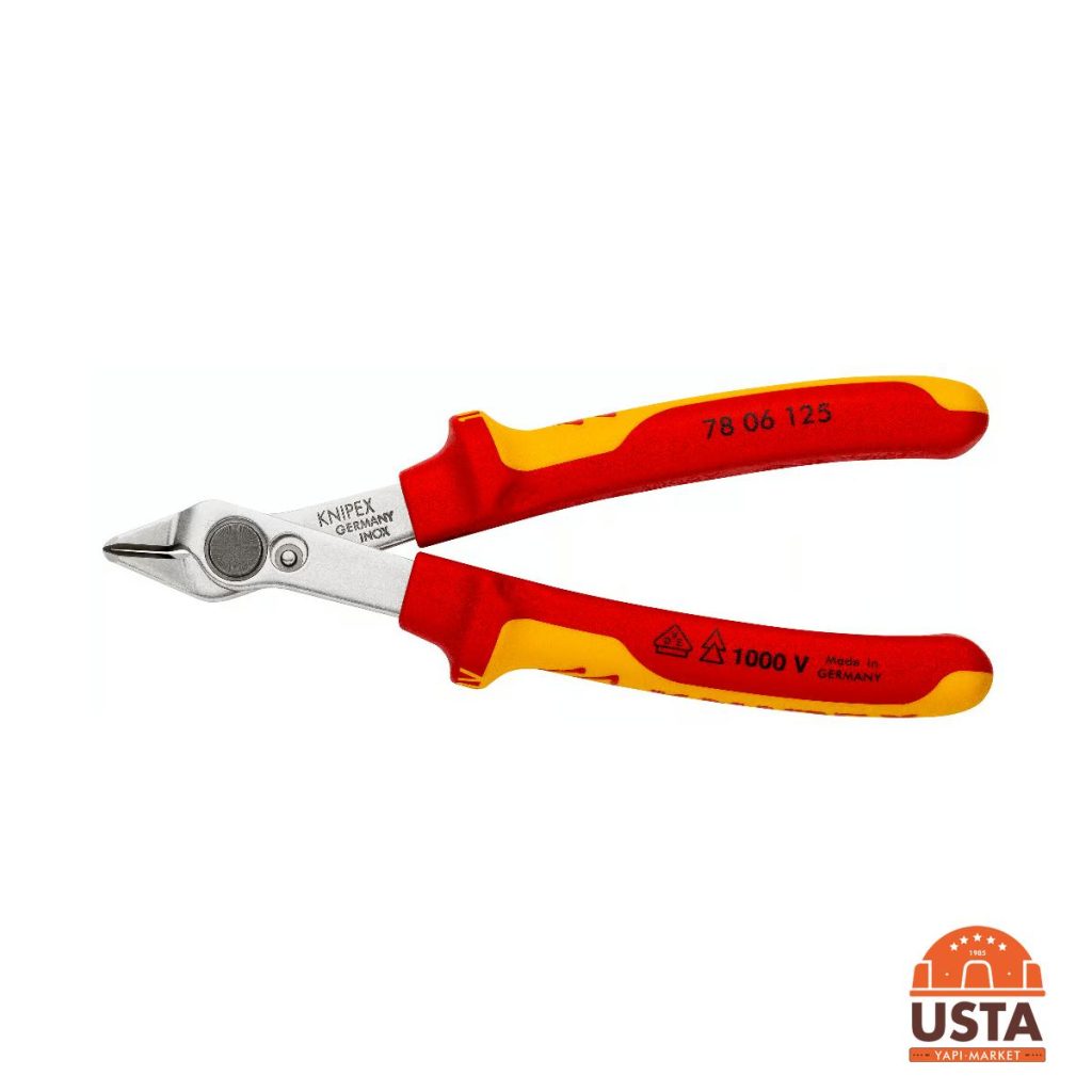 Knipex Elektronikçi Yan Keski VDE Super Knips 125 mm 78 06 125