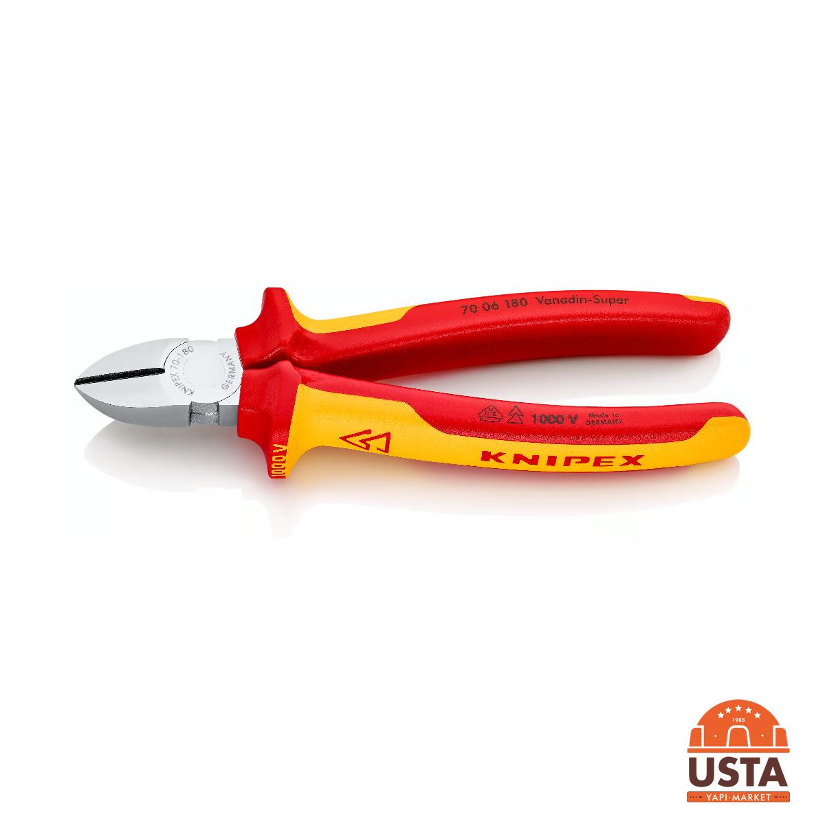 Knipex İzoleli Yan Keski 180 mm 70 06 180 Knipex İzoleli Yan Keski 180 mm 70 06 180 - Görsel 4