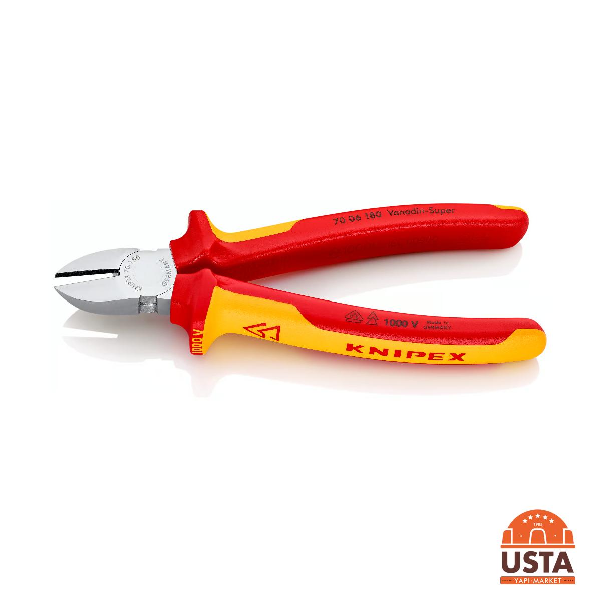 Knipex İzoleli Yan Keski 180 mm 70 06 180 Knipex İzoleli Yan Keski 180 mm 70 06 180 - Görsel 3