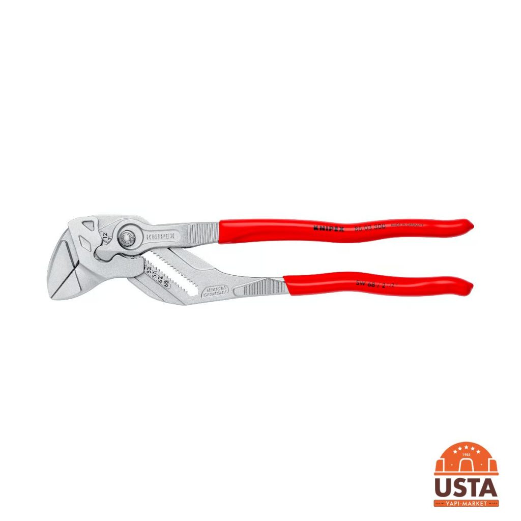 Knipex Ayarlı Pense 300 mm Düz Çene 8603300